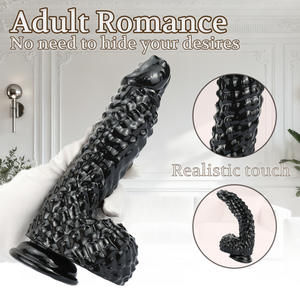Dildo de PVC con Forma Alternativa, Tapón Anal Transparente con Superficie de Partículas, Textura Suave, Dildo para Punto G para Mujeres, Palo de Masturbación <span class=keywords><strong>Gay</strong></span> - Product Image 3