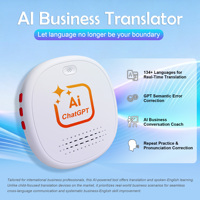 Dispositif de traduction intelligent IA ultra-léger à clipser, traduction bidirectionnelle en temps réel, réduction du bruit, mains libres pour les voyages en extérieur