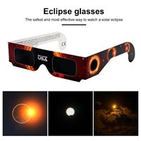 2024 lunettes d'observation de l'éclipse solaire lunettes à cadre en papier pour la visualisation directe du soleil lunettes d'observation du soleil lunettes pour enfants