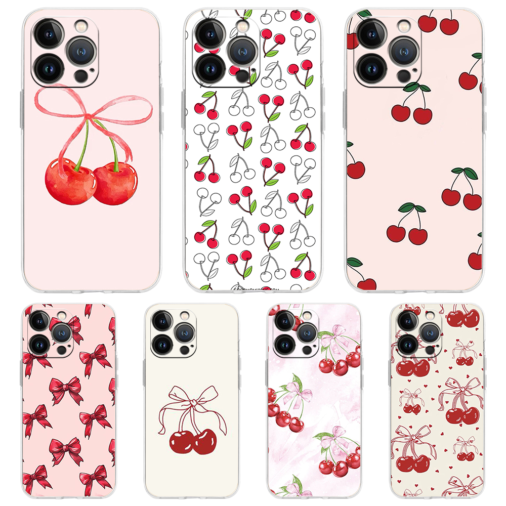 Custom Cute Cherry Bow Luxury Phone Case for iPhone 16 15 14 13 12 11 17 Pro Max XS XR SE 7 8 Plus Soft TPU Silicone Clear Cover| Alibaba.com Custom Cute Cherry Bow Luxury Phone Case for iPhone 16 15 14 13 12 11 17 Pro Max XS XR SE 7 8 Plus Soft TPU Silicone Clear Cover| Alibaba.com