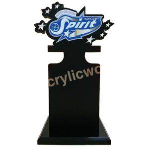 Trofeo de fabricante acrílico con logotipo personalizado al por mayor de calidad barata bloque de trofeo - Product Image 1