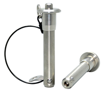 Goupille à bille à dégagement rapide en acier inoxydable 304 usinée CNC, trempée, diamètre 6 mm, avec anneau