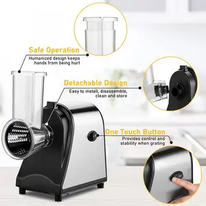 Điện Rau Shredder Slicer mạnh mẽ pho mát vắt tay thép không gỉ salad Shooter cho màu xanh lá cây đu đủ cà rốt