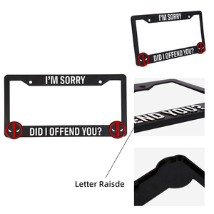 Halloween tùy chỉnh thiết kế xe tấm giấy phép khung Bìa USA logo số tấm khung giấy phép chủ Bìa tấm giấy phép khung - Product Image 5