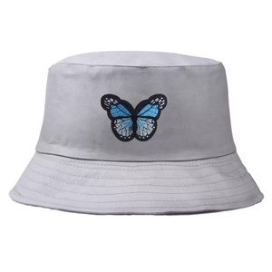 Sombrero de Pescador Unisex de Primera Calidad, Plegable, con Bordado de Mariposa, Casual, de Algodón, Estilo Panamá, para Adultos - Product Image 4