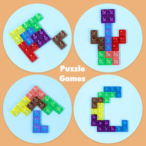 Juego creativo Tangram de 1-2 jugadores, juguetes de matemáticas, bloques de construcción 2 en 1, juego de mesa, Fiesta infantil, juguetes educativos para niños - Product Image 5