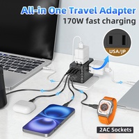 Worldplug 170W chargeur rapide haute puissance adaptateur multi-prises dans le monde entier 10A adaptateur de voyage universel international