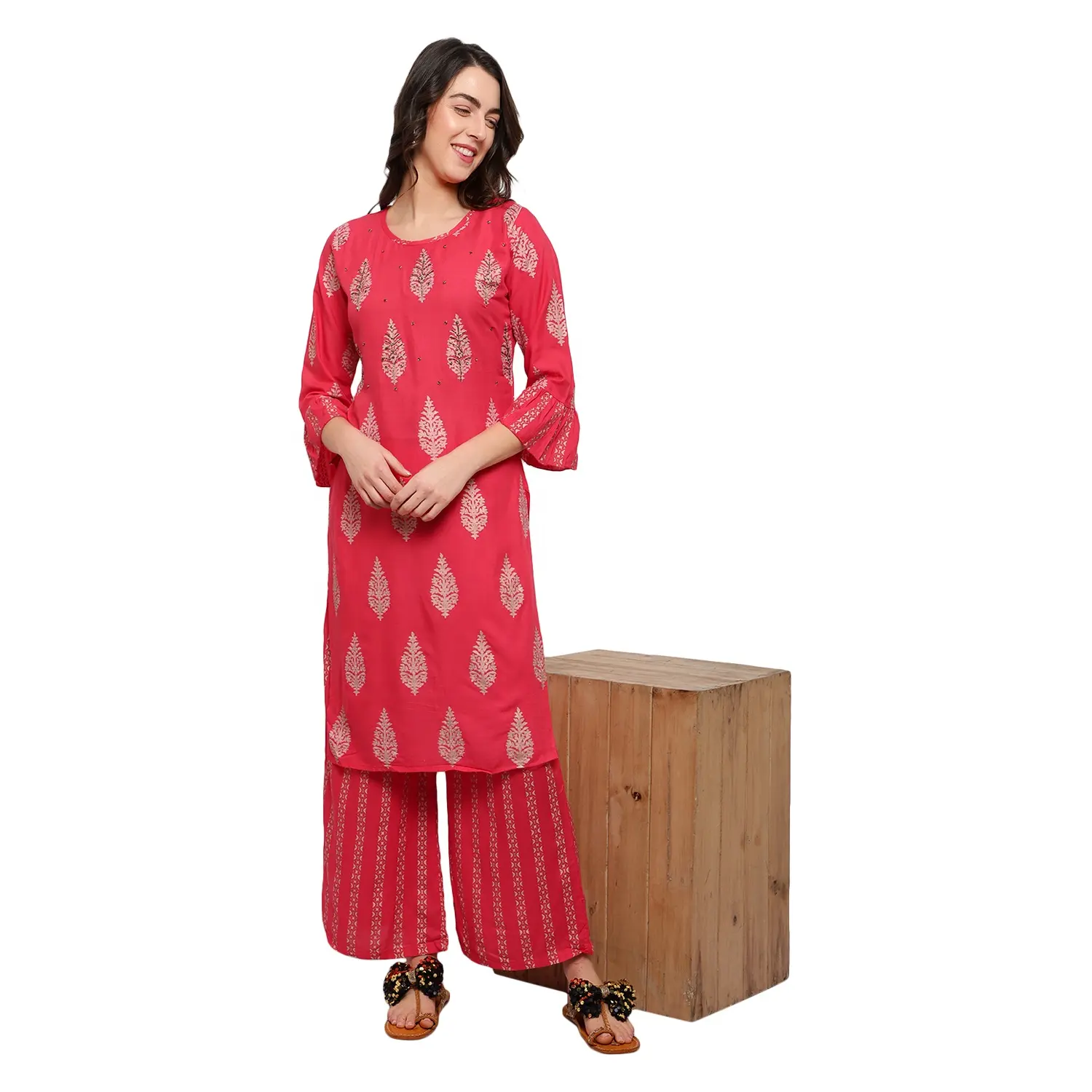 Salwar Kameez Churidar pijama kadınlar hint etnik bayanlar parti elbise Punjabi dikiş mevcut toptan çim takım elbise
