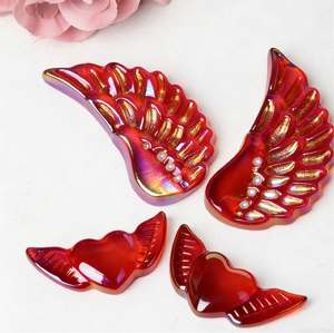 ขายส่งคริสตัลรูปหัวใจปีกนางฟ้าคุณภาพสูงขัดเงา แฟชั่นทันสมัย ตกแต่งบ้าน ของขวัญคริสต์มาส CrystalHola ปลอดภัย - Product Image 1