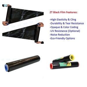 Black <strong>Stretch</strong> <strong>Wrap</strong> LLDPE Wrapping Film for Pallet <strong>Wrap</strong> - Product Image 3