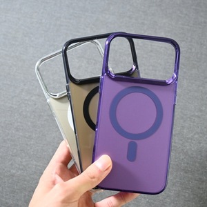 Ốp điện thoại chống vân tay, mạ điện, bề mặt mờ, nam châm dành cho 17 16 15 14 13 12 Pro Max - Product Image 2