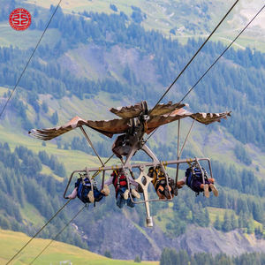 Comercial profesional diversión al aire libre montaña gran parque infantil equipo Park Sky Adventure Gliding Zip Line - Product Image 6