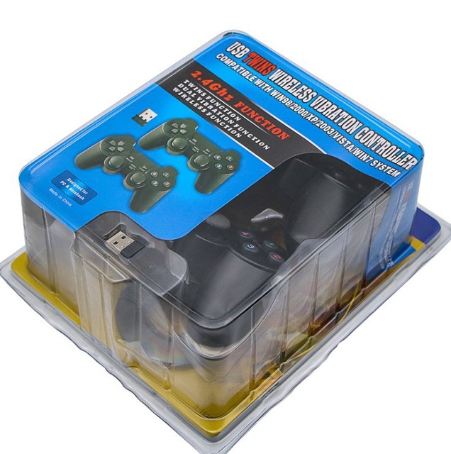 2.4G Wireless USB Gamepad with Dual Handles and Dual Vibration for PC Game Console Android Phone