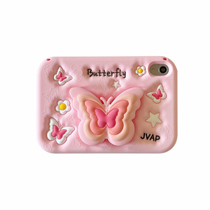 Dễ Thương Bướm Đứng Silicone Trường Hợp Máy Tính Bảng Cho iPad Không Khí Pro 10 Gen 5 6 10. 9 Inch Bee Flower Gấu Bìa Chủ 2025 Jvap Khung - Product Image 3
