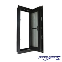 Fenêtre à battant en aluminium certifiée Floride, résistante aux ouragans, avec verrouillage multipoints, verre Low-e, coupe-vent, étanche, isolation thermique, pour villa