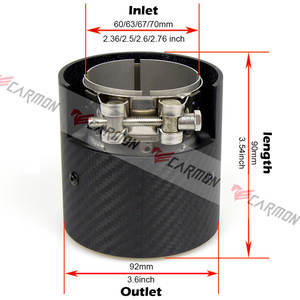 Embout d'échappement argenté en acier inoxydable M Performance en Fiber de carbone pour BMW M235i M240i <span class=keywords><strong>M335i</strong></span> M340i M435i M440i tuyau de silencieux - Product Image 4