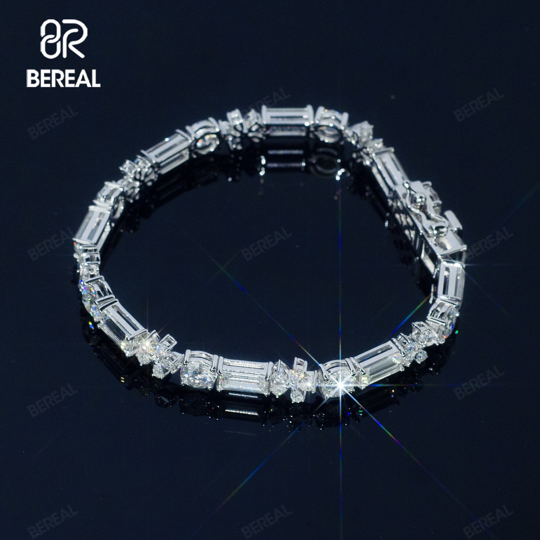 925 Silver+Vvs Moissanite