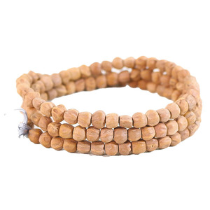 Cuentas de madera en forma de barril, 108 unidades, pulsera de cuentas de oración estilo tibetano - Product Image 4