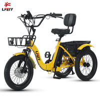 Oferta: Triciclo Eléctrico Lufeiya de 18 Pulgadas con Pedales, Asistencia al Pedaleo, Batería de Litio, Neumáticos Gruesos para Nieve, Motor de 350W, Alcance de 40km, Motor en la Rueda Delantera