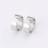 Benutzer definierter Schmuck 8mm Breite Gravierter Logo-Ring Edelstahl DIY Schmuck Blank Stamp Öffnungs ringe Für Frauen Männer Anillos Joyeria