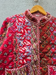Veste Kantha matelassée en coton 100% indien, faite à la main, personnalisable, imprimé indien, style bohème, pour femme, manteau d'hiver - Product Image 5