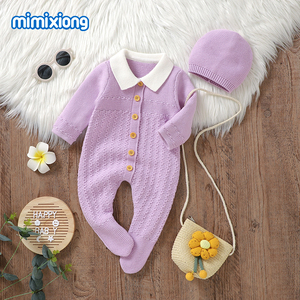Mimixiong Vendita Top Tutine Autunno Inverno per Neonati Maschi e Femmine con Cappelli Set di Abbigliamento per Bambini - Product Image 2
