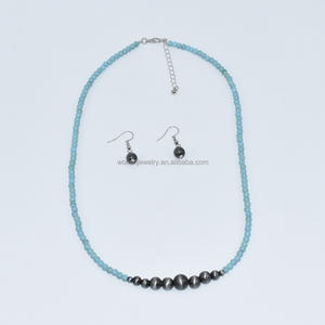 סגנון מערבי קטנטן נוואג פנינים פנינים בעבודת יד עגיל - Product Image 3