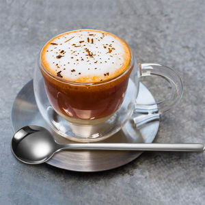 Mini cuchara de postre agitadora con logotipo personalizado, juego de cucharas doradas de regalo de lujo, cuchara de café, cuchara de té de Metal con mango largo DE ACERO INOXIDABLE - Product Image 6