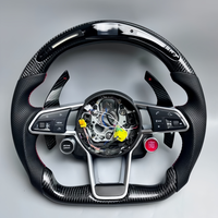 Volant en fibre de carbone LED pour Audi B8 R8 B9 B8.5 A1 A3 A4 A5 A6 A7 A8 S4 S5 RS6 RS5 RS7 S7 TT, style sport