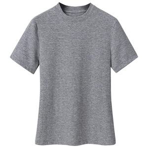 Camiseta de Manga Corta de Lyocell para Mujer, Estilo Coreano, Verano, Informal, Entallada, con Cuello Elástico, Diseño Ajustado - Product Image 1