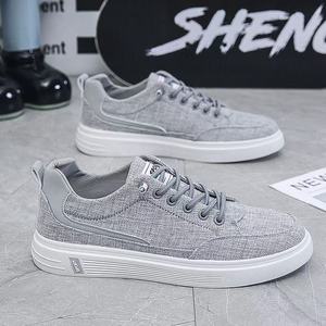 DA Herren-Laufschuhe Rutschfeste Canvas-Oberfläche Schnür-Sneakers mit Modischem Trenddesign PU-Zwischensohle Gummi-Außensohle - Product Image 4