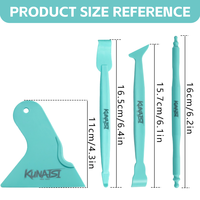 Outil d'installation de film plastique pour fenêtres KUANAISI - Outil de pose comprenant un grattoir magnétique flexible intégré