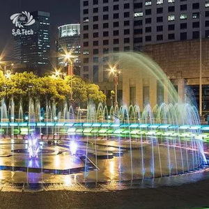 Fontaine musicale extérieure Water Crown Full Set, fontaine dynamique à jets d'eau dansants, fontaine à changement de couleur RGB pour parc et place publique - Product Image 1