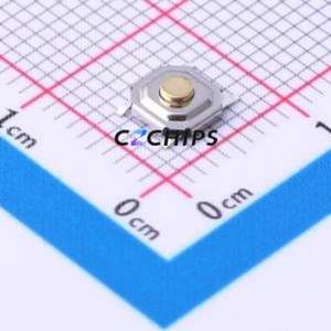 TC-0522C-1.7-160G Tactile Switch SMD-4P,5.2x5.2mm Switch Single Pole Single Throw Round Button 1.6N Vertical Mount - Product Image 1