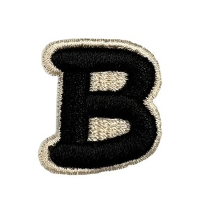 Parches de letras 3D para coser de alta calidad, parches de hierro con bordado de Alfabeto Negro - Product Image 5