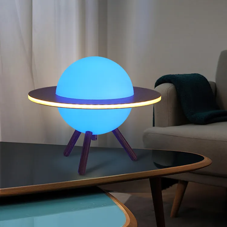 Moderna lampada da tavolo con telecomando a forma di sfera a forma di stella in acrilico che legge la lampada da tavolo a Led RGB intelligente sul lato del letto della camera da letto interna