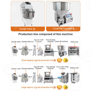 เครื่องปั้นทาร์ตแบบ4-in-1เครื่องปั้นไข่ทาร์ตถั่วอุตสาหกรรมของฉันเครื่อง<span class=keywords><strong>ทำ</strong></span>คัสตาร์ดทาร์ต - Product Image 5