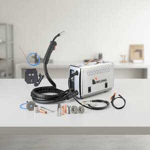 เครื่องเชื่อม Skyintej PMIG-160A รุ่นใหม่ แบบพัลส์ <span class=keywords><strong>MIG</strong></span>/MAG/Gasless Flux Core/MMA/Lift TIG/PMIG ใช้ลวดเชื่อมขนาด 0.8 มม. เครื่องเชื่อมอะลูมิเนียมแบบพกพา - Product Image 1