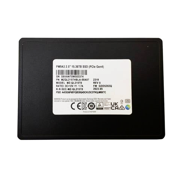 Wholesale Internal Server Enterprise Storage TLC SSD PM9A3 15.36TB U.2 PCIe 4.0 X4 4GB Cache New MZQL215THBLA-00A07