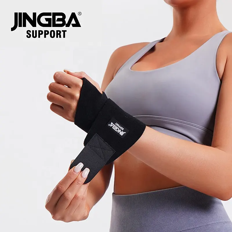 JINGBA SUPPORT 3238 Wholesale Wrist Wrap Weightlifting Support for Gym & Crossfit Push Heavier Avoid Injury for Men & Women