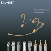 Microphone unidirectionnel professionnel beige de haute qualité pour performance scénique audio