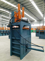 Presse compacteuse verticale hydraulique pour cartons et déchets, machine à balles verticale hydraulique pour bouteilles PET/plastique