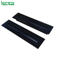Cvc climatisation plafond noir alimentation en aluminium air à fente unique diffuseur linéaire évent