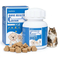 Comprimés de calcium Waylemo, compléments et vitamines pour chiens, complément pour chats, os et dents solides, croissance des chiots et des chatons, soins de santé pour animaux de compagnie, 120g