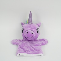 Marionnette licorne personnalisée en peluche de haute qualité, jouet doux pour animal, à la main, meilleure vente