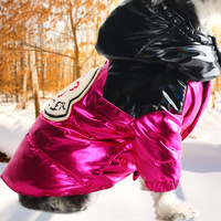 Argent MOTO Rider cuir animal de compagnie bouledogue français costume robe veste Trench manteau chien moto PU vêtements manteau
