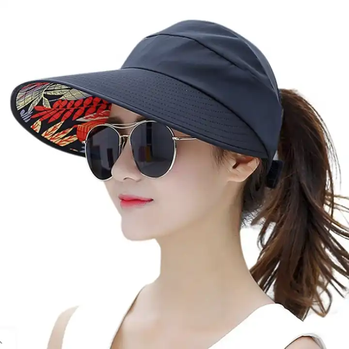 Foldable UV Sun Protection Cap Ladies