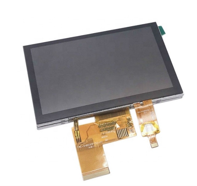 5-inch IPS TFT Capacitive Touch Screen with 800x480 Resolution and Tempered Glass
