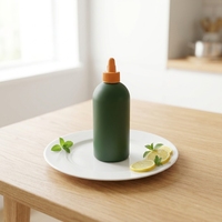 Vente directe usine – Bouteille Graza 500ml 750ml, bouteille souple en plastique mat personnalisée avec bouchon verseur pour huile d'olive et beurre de cacahuète, certifiée FDA
