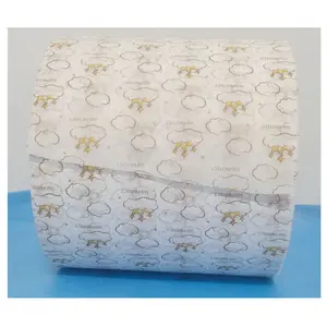 100% 新鲜pe膜卫生巾垫原材料免费样品pe膜印刷女性垫中国供应商